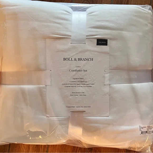 INCREDIBLE DEAL! BOLL & BRANCH 3 Piece Comforter Set NWT!  Full/Queen - Picture 9 of 10